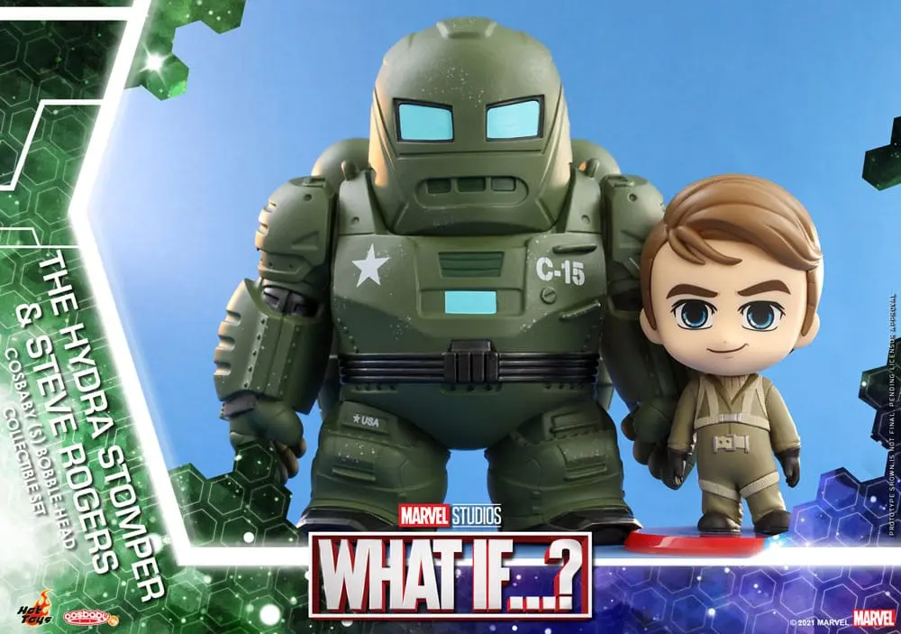 What If...? Cosbaby (S) Mini Figures Hydra Stomper & Steve Rogers 10 cm termékfotó