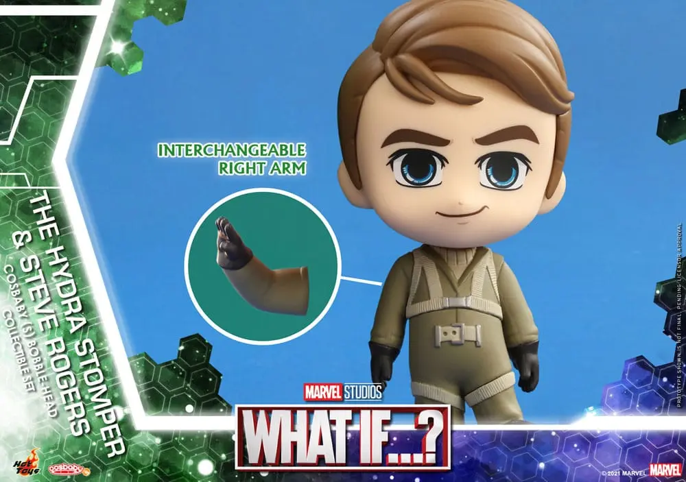 What If...? Cosbaby (S) Mini Figures Hydra Stomper & Steve Rogers 10 cm product photo