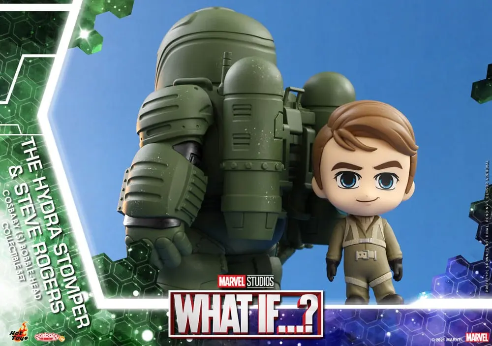 What If...? Cosbaby (S) Mini Figures Hydra Stomper & Steve Rogers 10 cm termékfotó