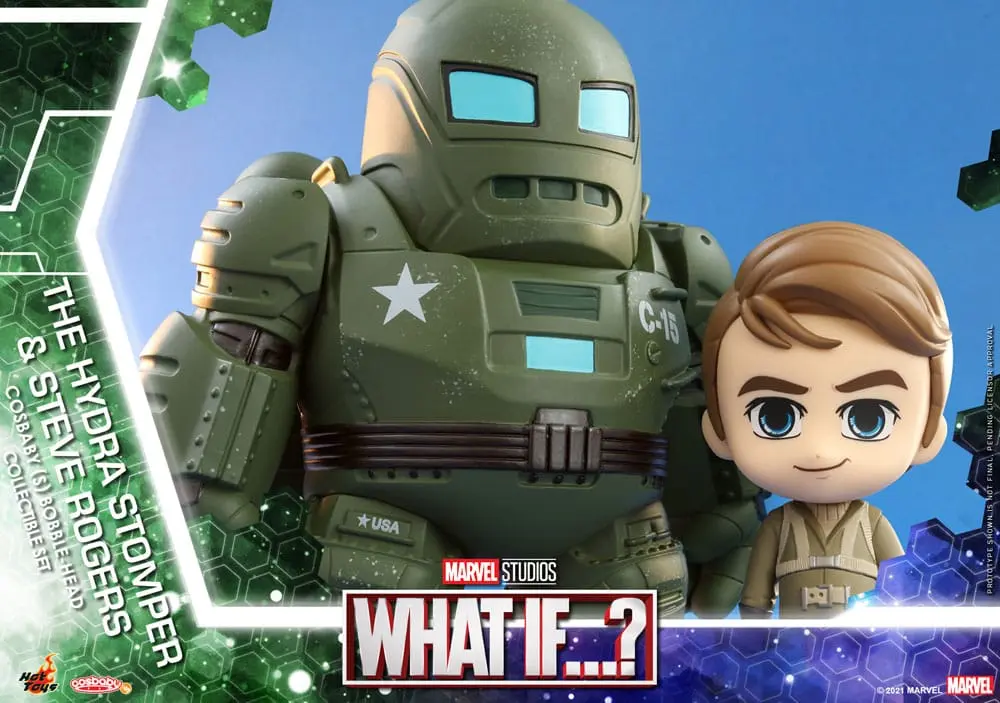 What If...? Cosbaby (S) Mini Figures Hydra Stomper & Steve Rogers 10 cm termékfotó