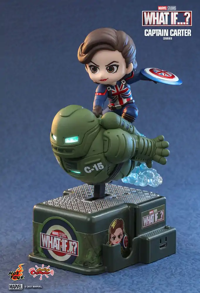 What If...? CosRider Mini Figure with Sound &amp; Light-Up Function Captain Carter 14 cm product photo