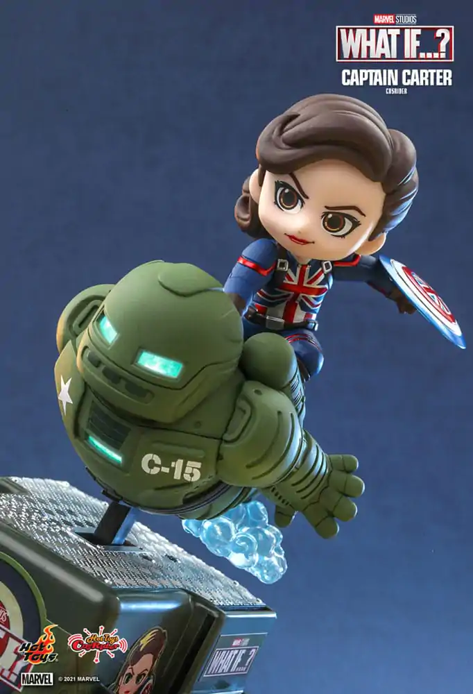 What If...? CosRider Mini Figure with Sound &amp; Light-Up Function Captain Carter 14 cm product photo