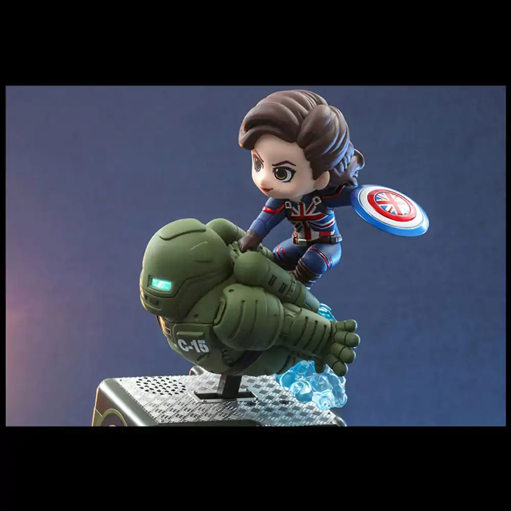 What If...? CosRider Mini Figure with Sound &amp; Light-Up Function Captain Carter 14 cm product photo