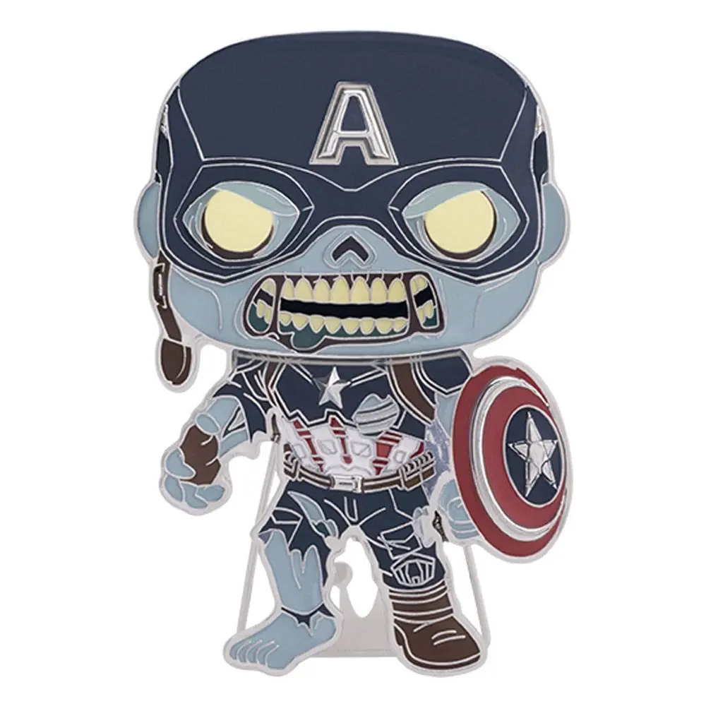 What If...? POP! Enamel Pin Zombie Captain America 10 cm termékfotó