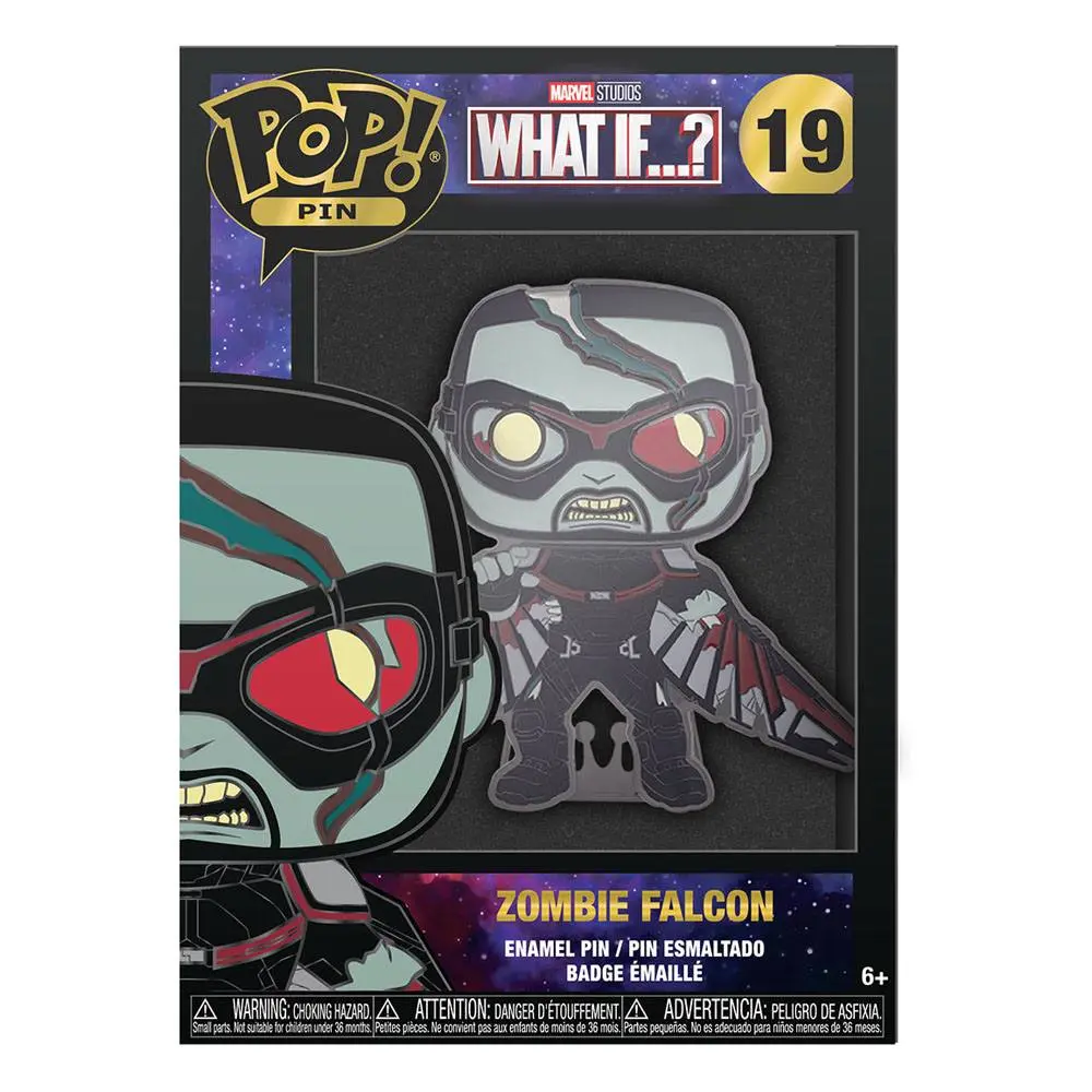 What If...? POP! Enamel Pin Zombie Falcon 10 cm product photo