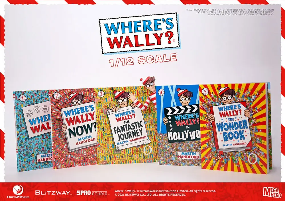 Where's Wally? Mega Hero Action Figure 1/12 Wally 17 cm product photo