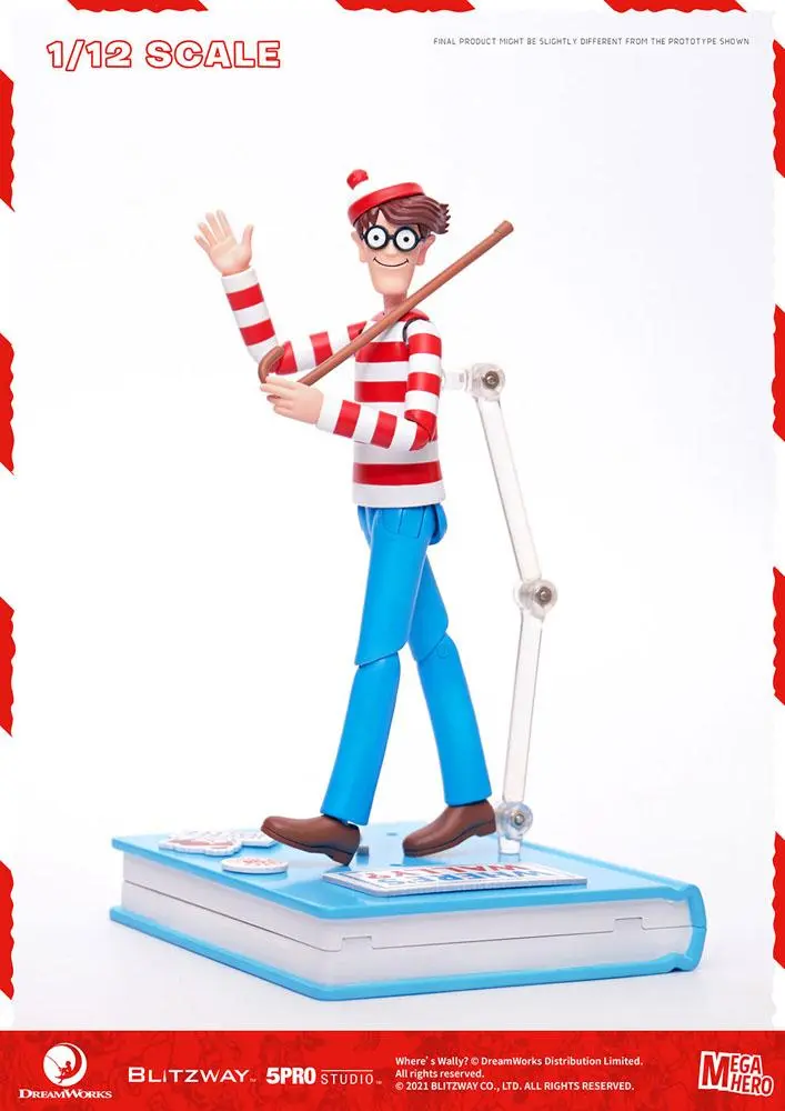 Where's Wally? Mega Hero Action Figure 1/12 Wally 17 cm product photo