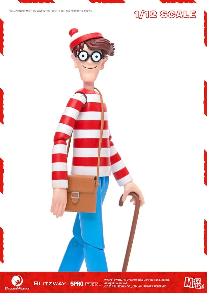 Where's Wally? Mega Hero Action Figure 1/12 Wally 17 cm product photo