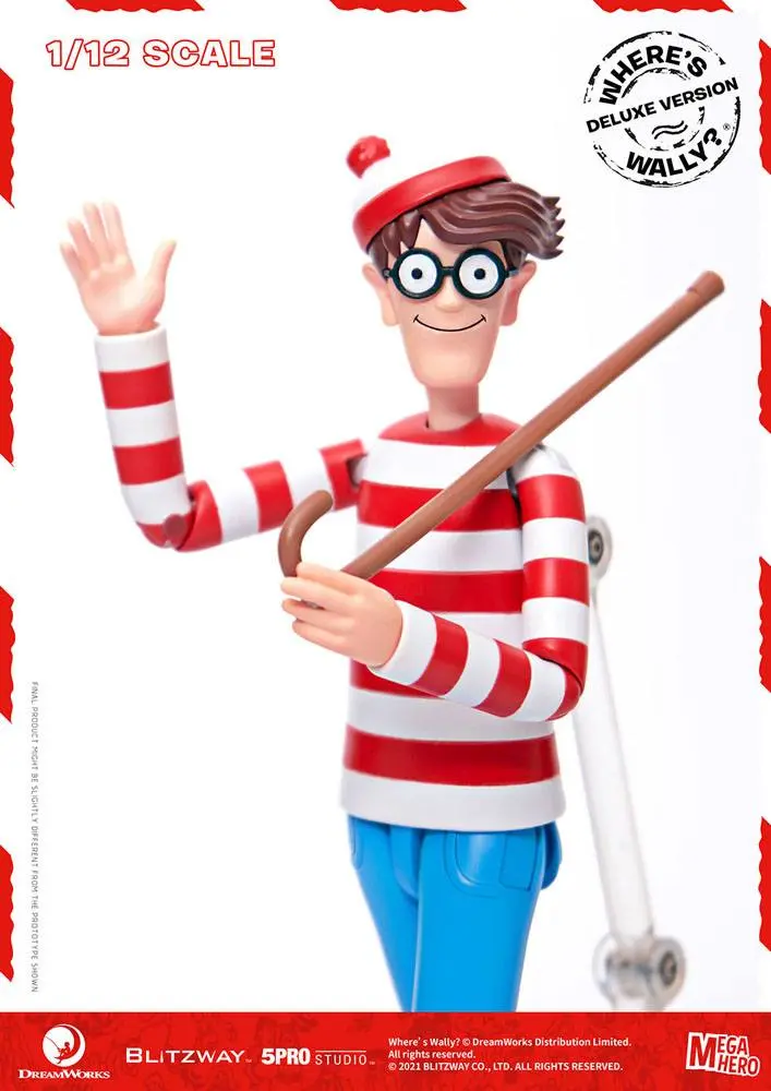 Where's Wally? Mega Hero Action Figure 1/12 Wally DX Version 20 cm product photo