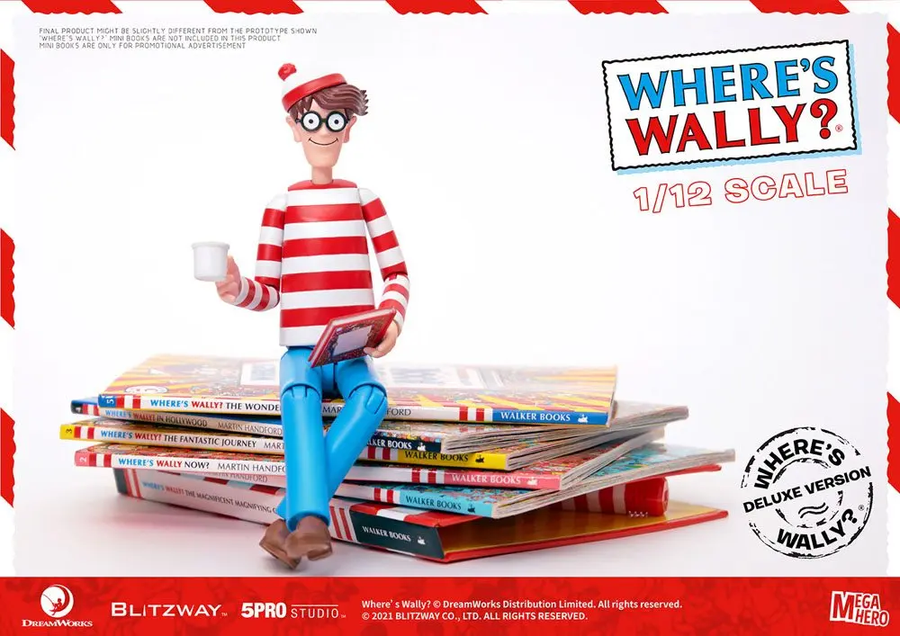 Where's Wally? Mega Hero Action Figure 1/12 Wally DX Version 20 cm product photo