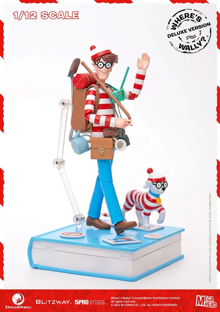 Where's Wally? Mega Hero Action Figure 1/12 Wally DX Version 20 cm product photo