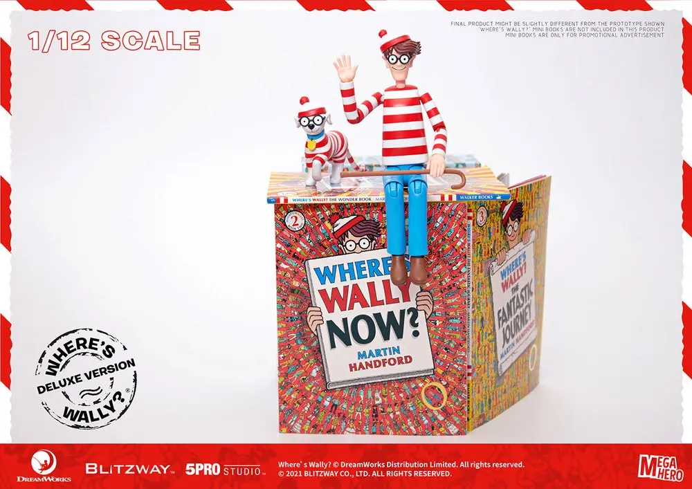 Where's Wally? Mega Hero Action Figure 1/12 Wally DX Version 20 cm product photo