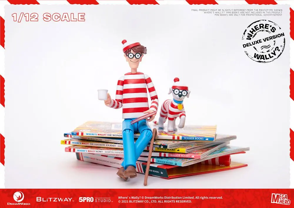 Where's Wally? Mega Hero Action Figure 1/12 Wally DX Version 20 cm product photo