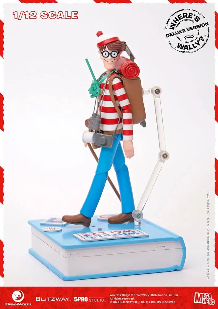 Where's Wally? Mega Hero Action Figure 1/12 Wally DX Version 20 cm product photo
