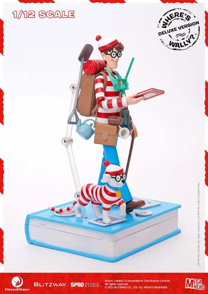 Where's Wally? Mega Hero Action Figure 1/12 Wally DX Version 20 cm product photo