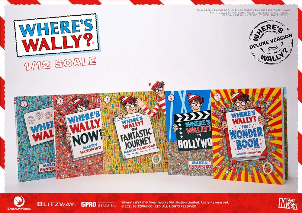 Where's Wally? Mega Hero Action Figure 1/12 Wally DX Version 20 cm product photo