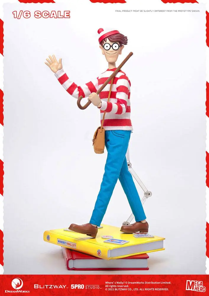 Where's Wally? Mega Hero Action Figure 1/6 Wally 34 cm product photo