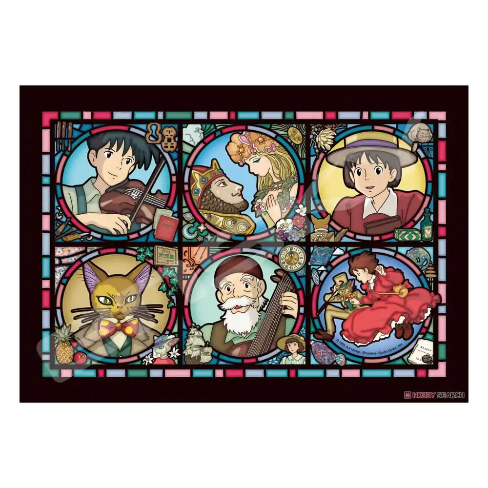 Whisper of the Heart Jigsaw Puzzle Stained Glass Characters Gallery (208 pieces) product photo