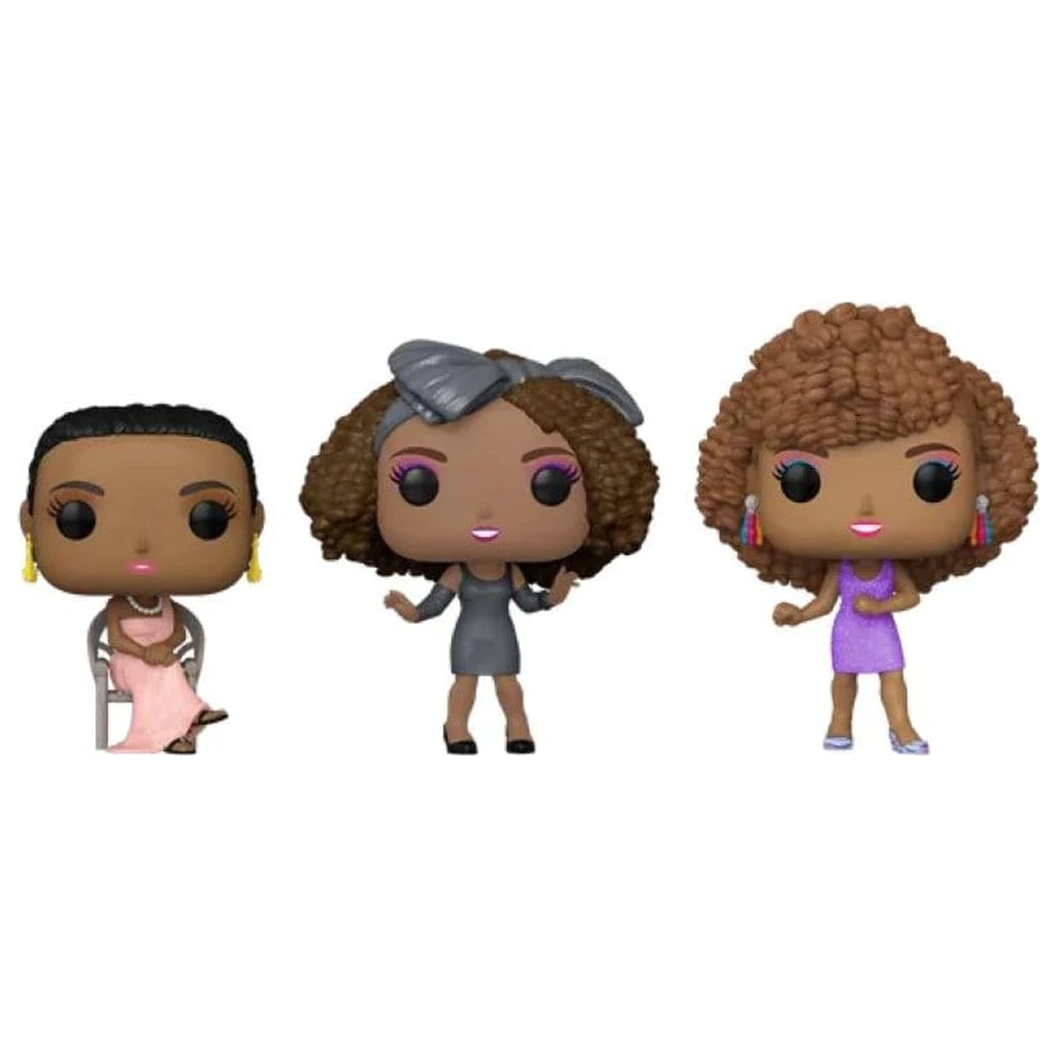 Whitney Houston Funko POP! Icons Vinyl Figures 3-Pack Exclusive Edition 9 cm product photo