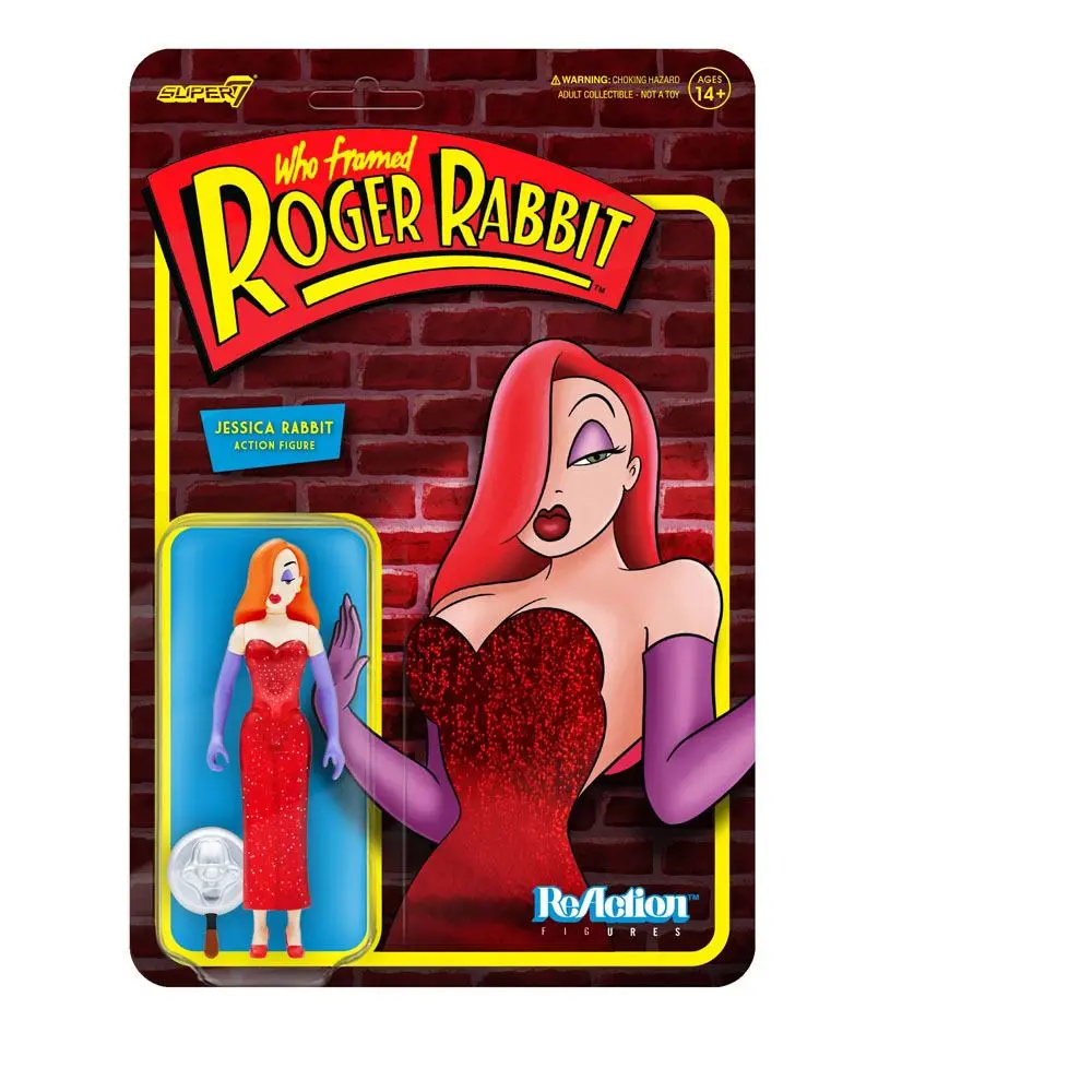 Who Framed Roger Rabbit ReAction Action Figure Jessica Rabbit 10 cm product photo