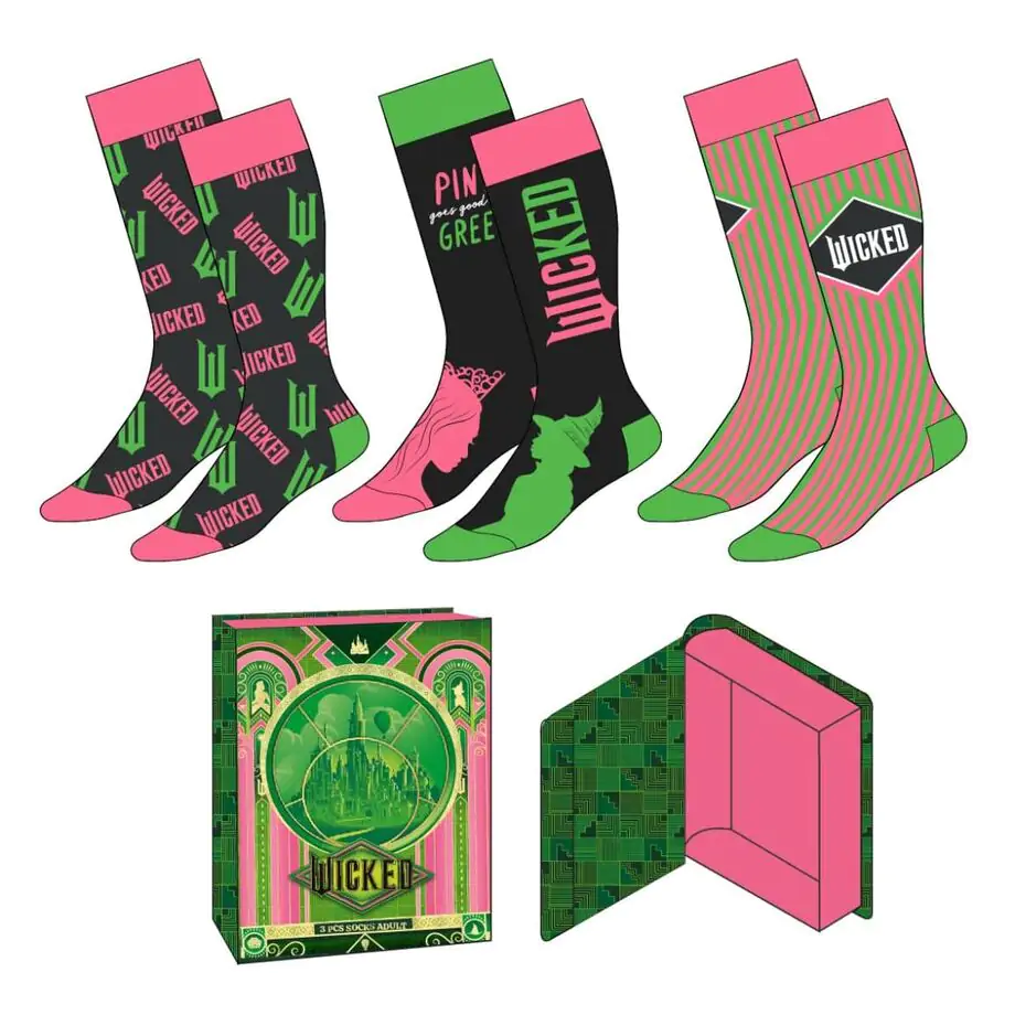 Wicked pack 3 adult socks product photo