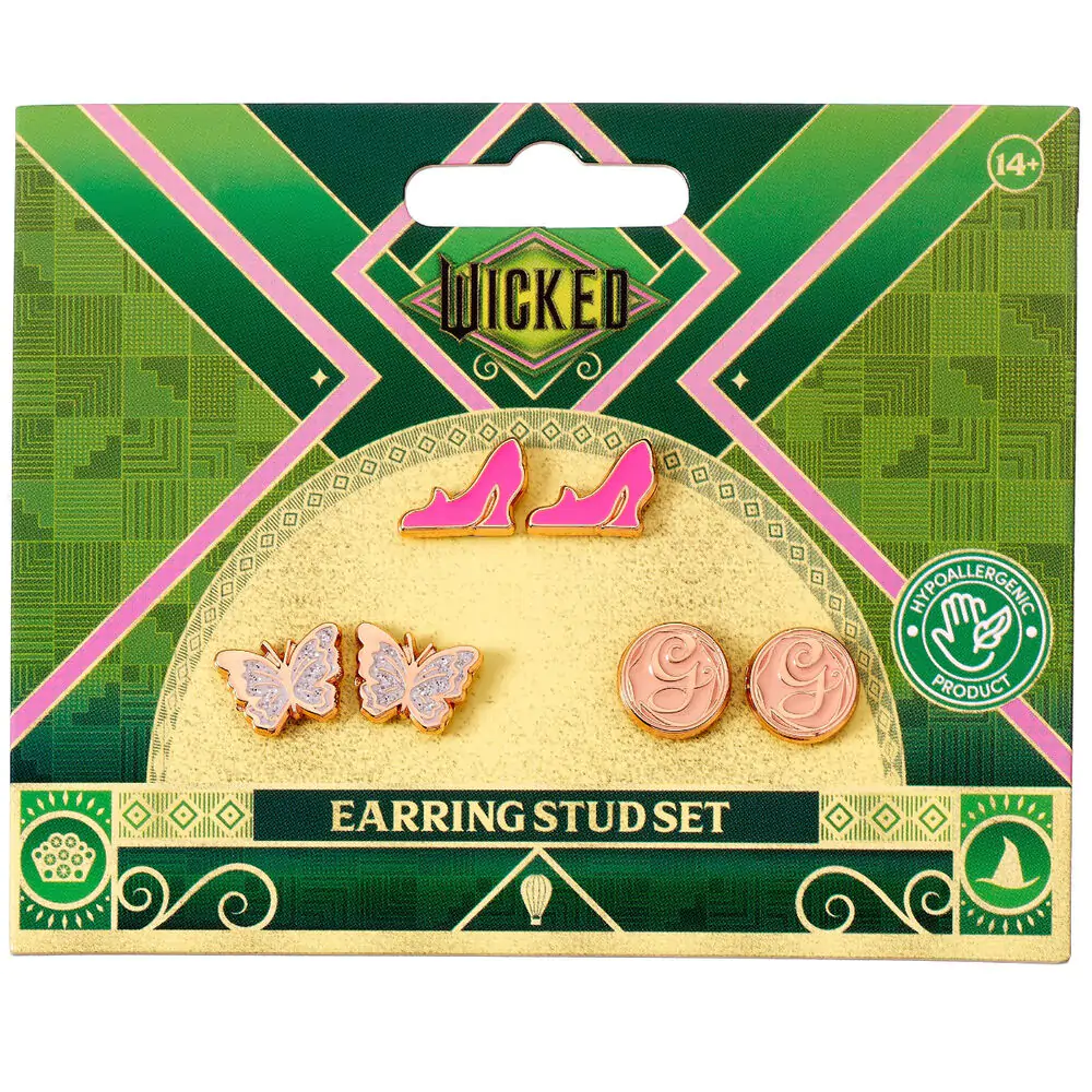 Wicked Set of 3 pairs of earrings product photo