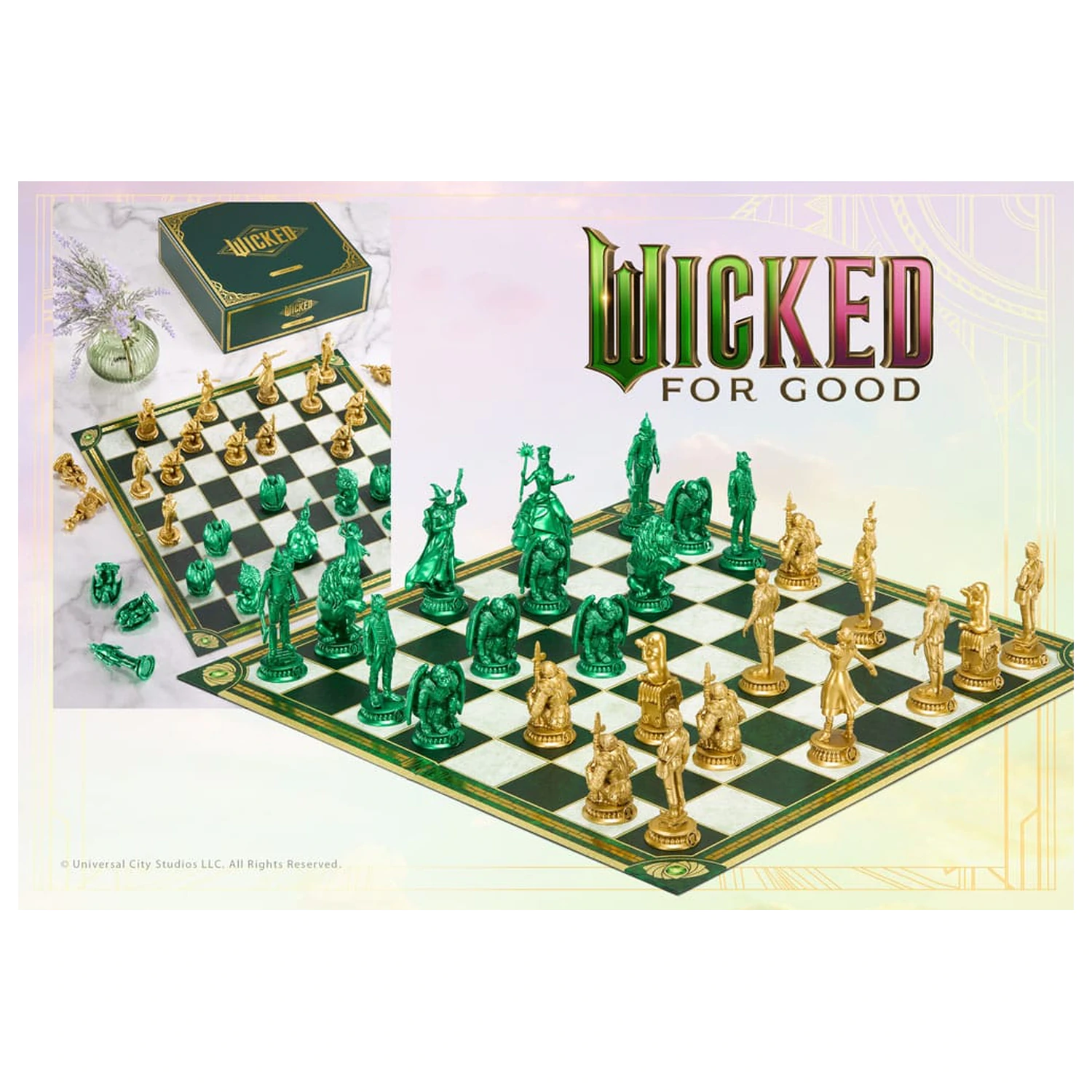 Wicked: For Good Chess Set Shiz vs. Emerald City product photo