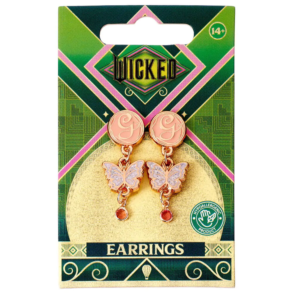 Wicked Glinda Butterfly earrings product photo