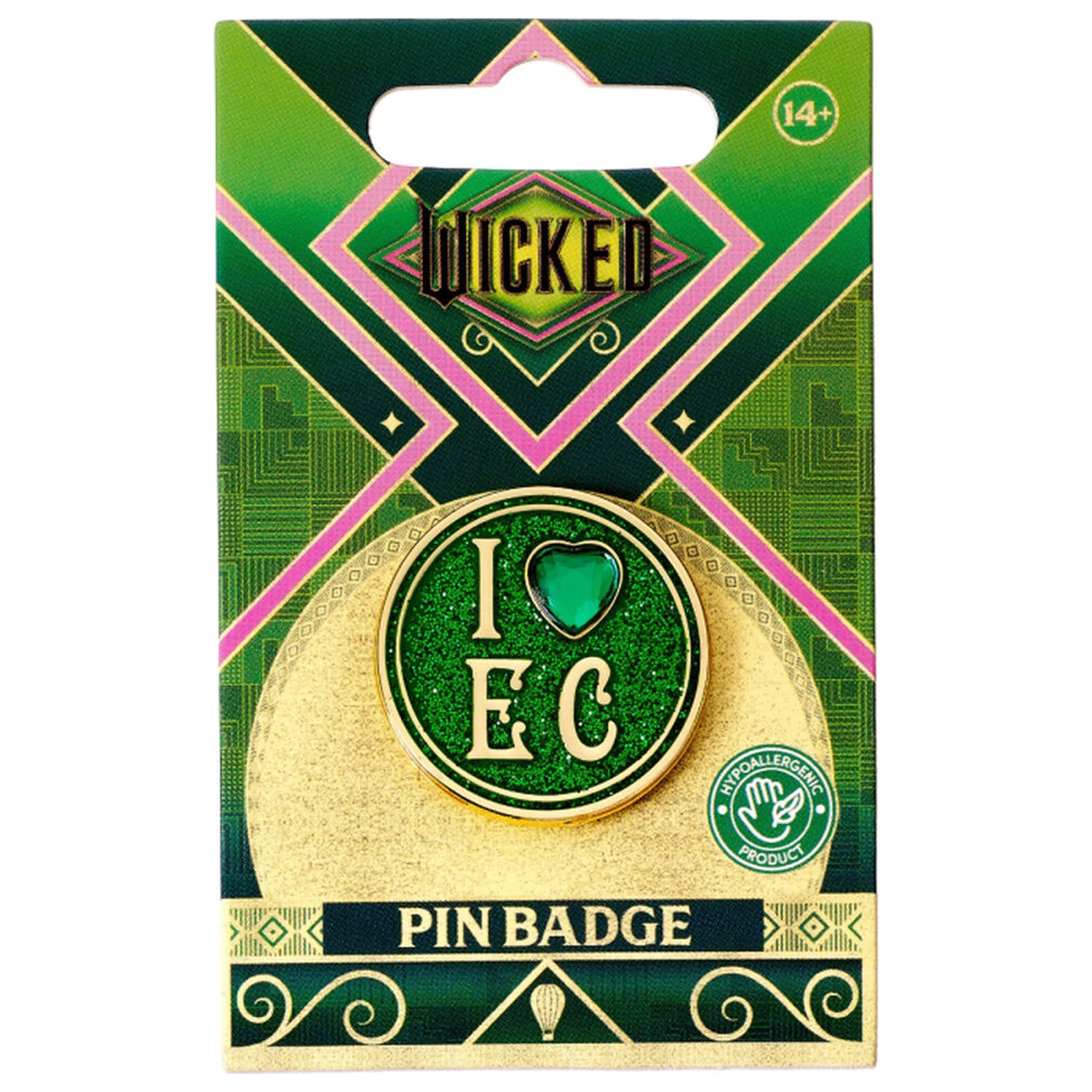 Wicked I Love Emerald City pin badge product photo