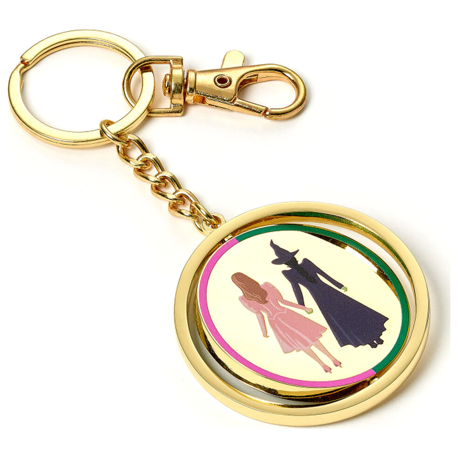 Wicked I love Emerald City Oz Logo keyring & pin badge gift set product photo