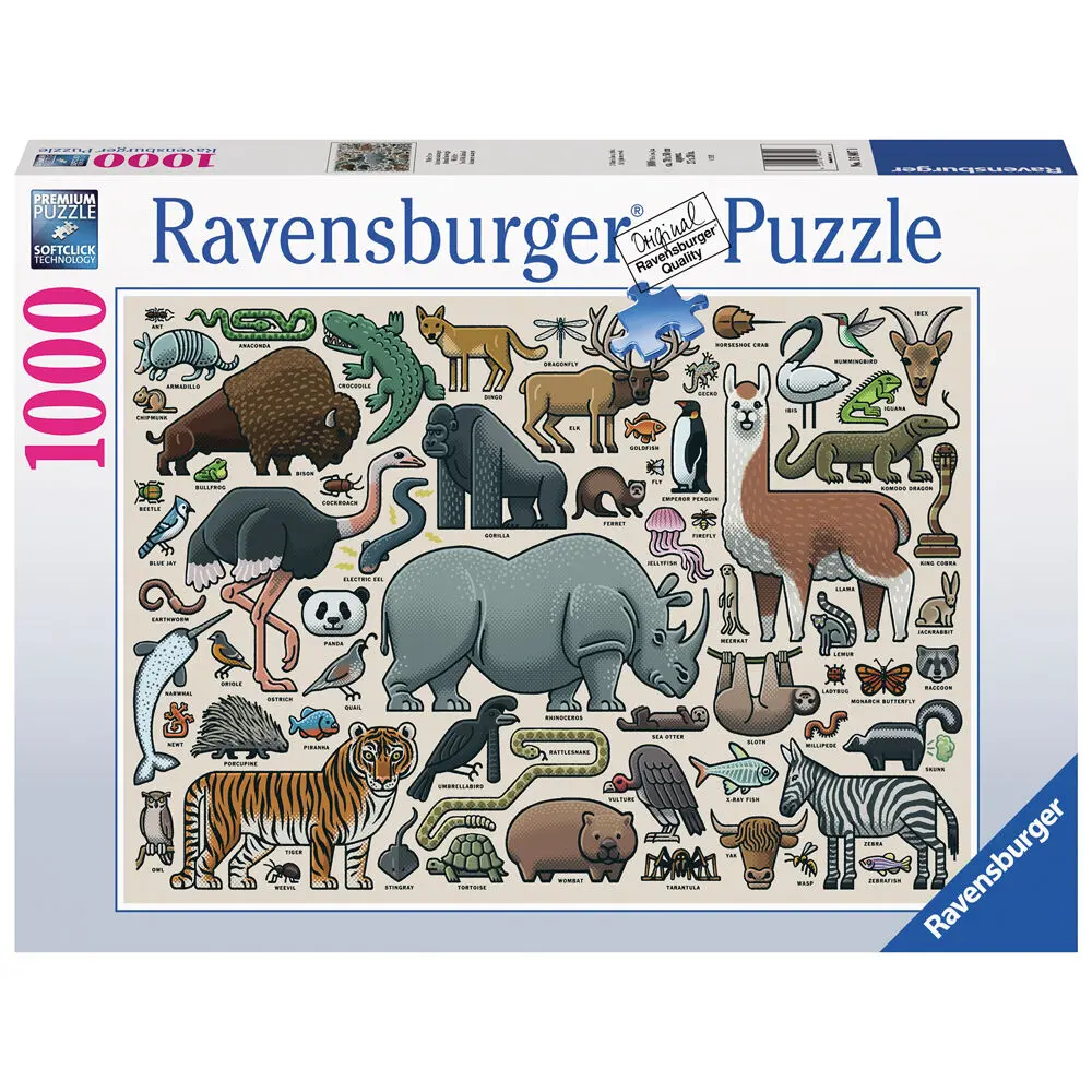 Wild animals puzzle 1000pcs product photo