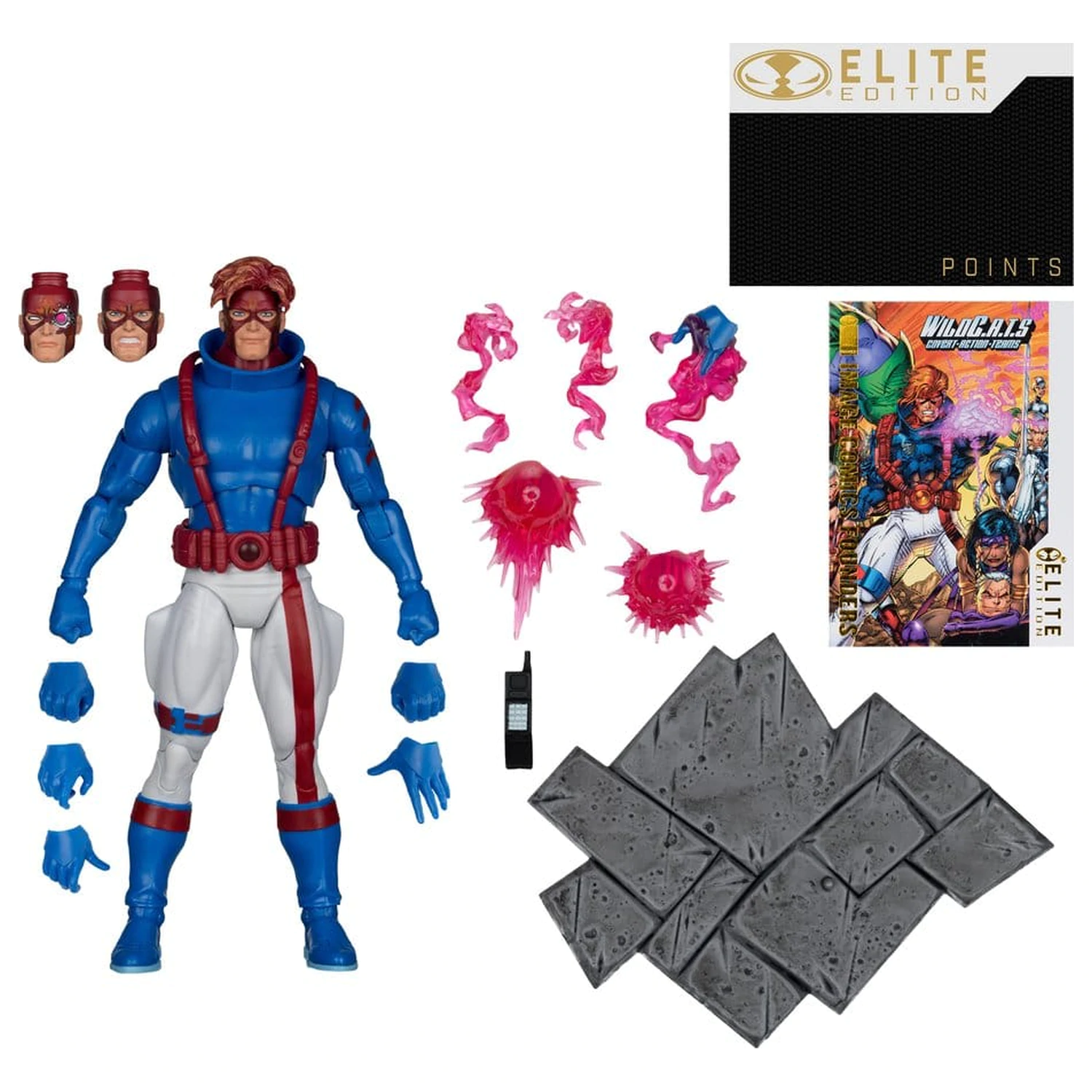 WildC.A.T.S Elite Edition Image Comic Founders Series Deluxe Action Figure Spartan 19 cm product photo