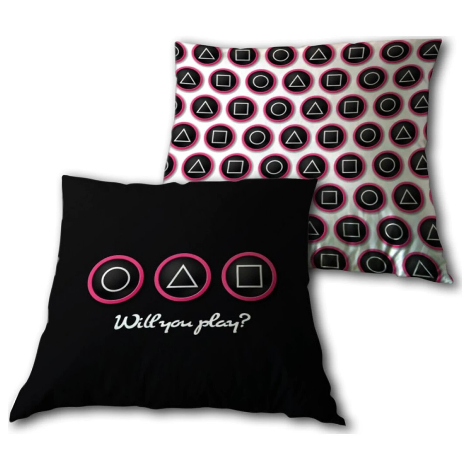 Will you play Black pillow, decorative pillow 35x35 cm product photo