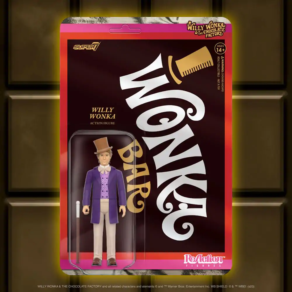 Willy Wonka &amp; the Chocolate Factory (1971) ReAction Action Figure Willy Wonka Wave 01 10 cm product photo