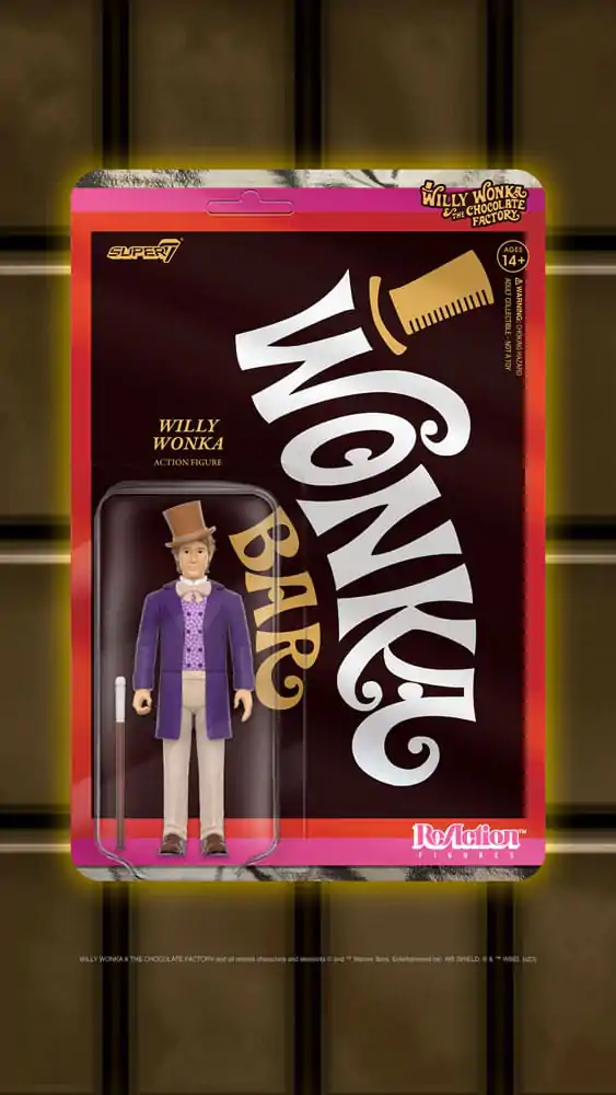 Willy Wonka &amp; the Chocolate Factory (1971) ReAction Action Figure Willy Wonka Wave 01 10 cm product photo