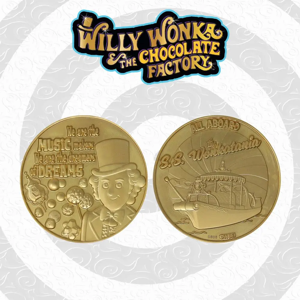 Willy Wonka &amp; the Chocolate Factory Collectable Coin Dreamers Limited Edition product photo