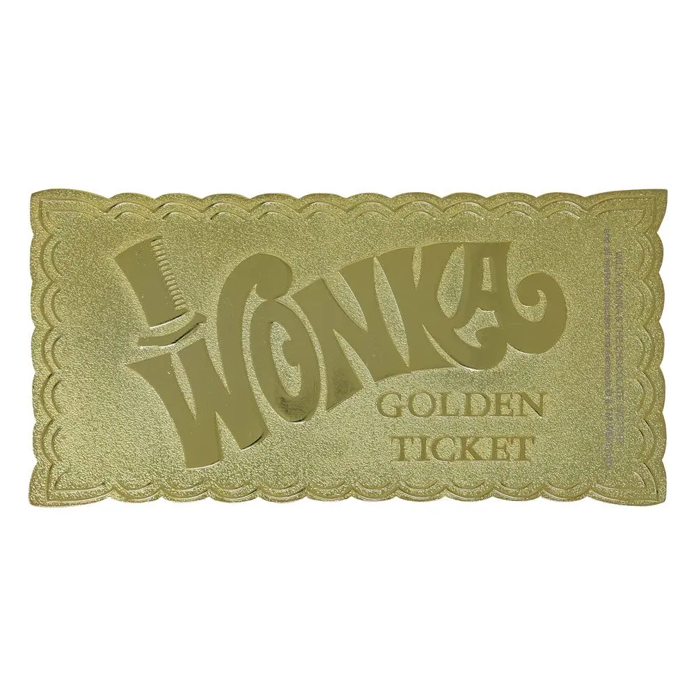 Willy Wonka &amp; the Chocolate Factory Replica Mini Golden Ticket product photo