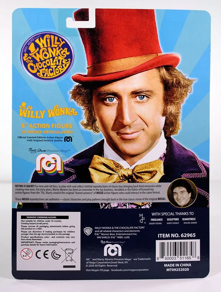 Willy Wonka &amp; the Chocolate Factory Action Figure Willy Wonka (Gene Wilder) 20 cm product photo