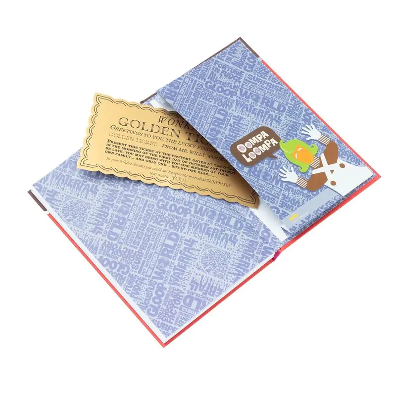 Willy Wonka Wonka Bar A5 premium notebook product photo