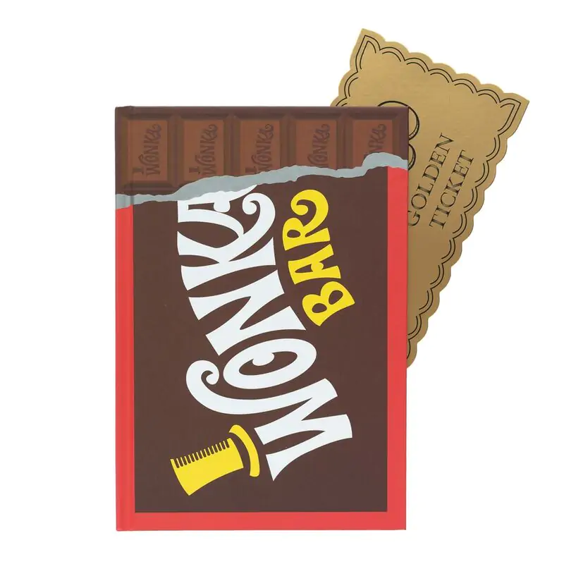 Willy Wonka Wonka Bar A5 premium notebook product photo