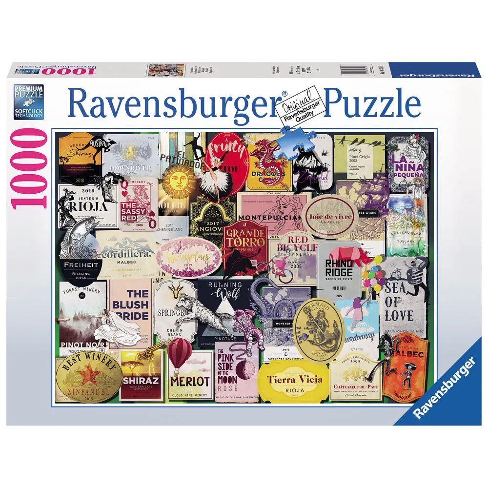 Wine labels puzzle 1000pcs product photo