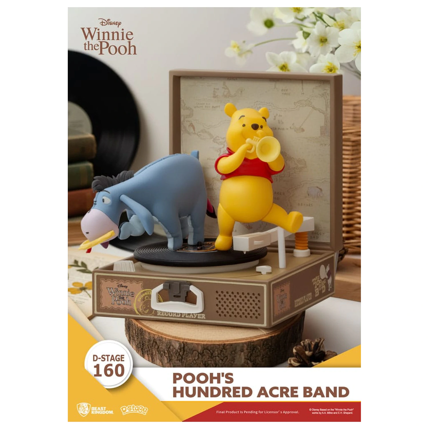 Winnie the Pooh Record Player Series PVC figure Pooh's Hundred Acre Band 12 cm product photo