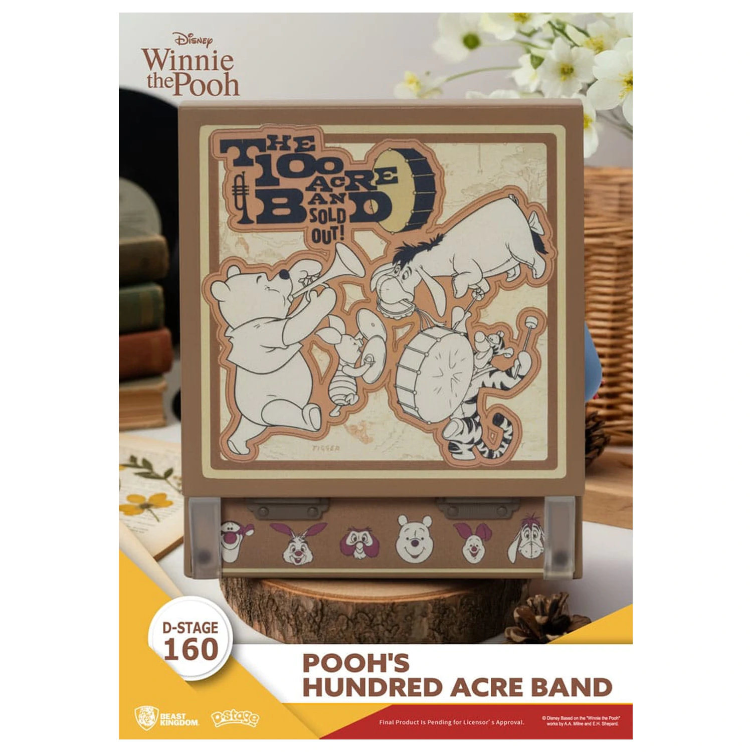 Winnie the Pooh Record Player Series PVC figure Pooh's Hundred Acre Band 12 cm product photo