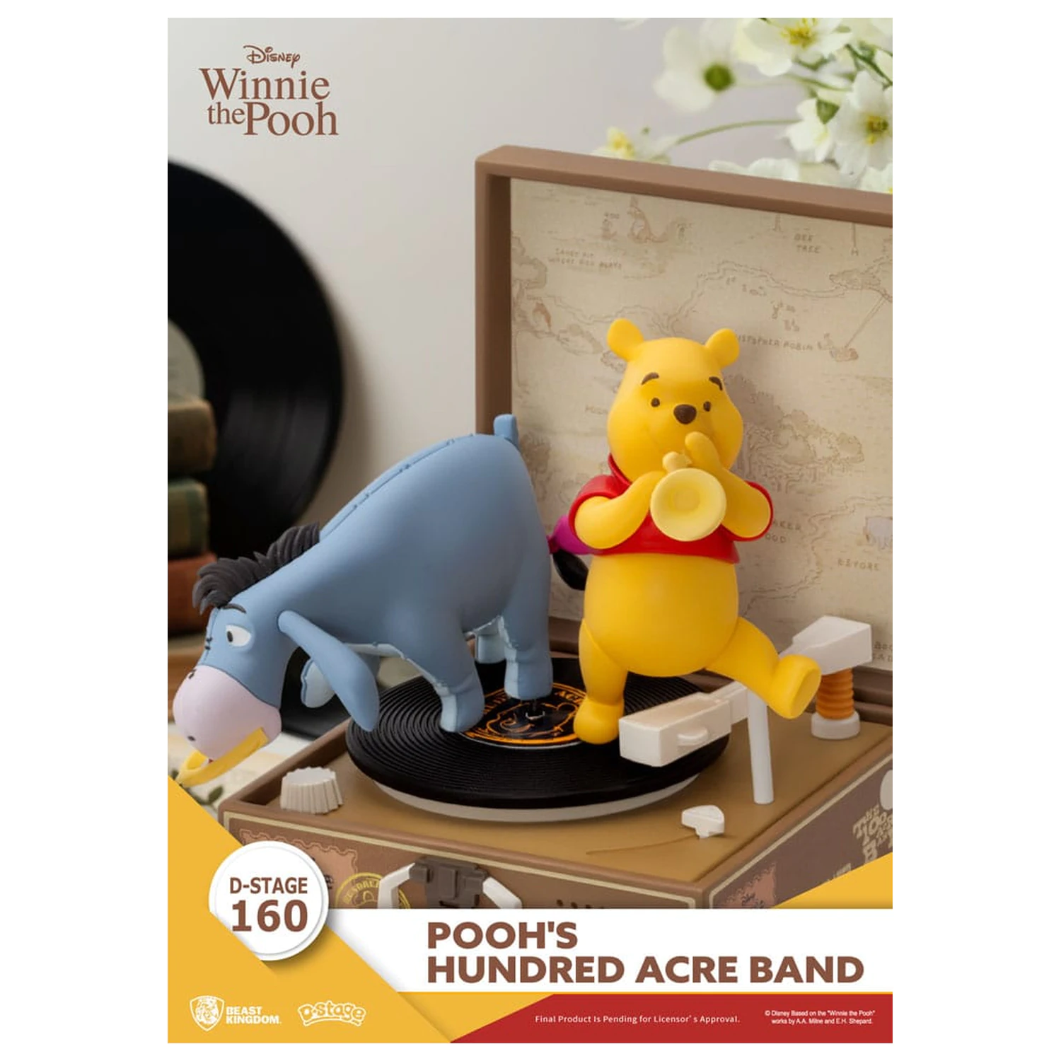 Winnie the Pooh Record Player Series PVC figure Pooh's Hundred Acre Band 12 cm product photo