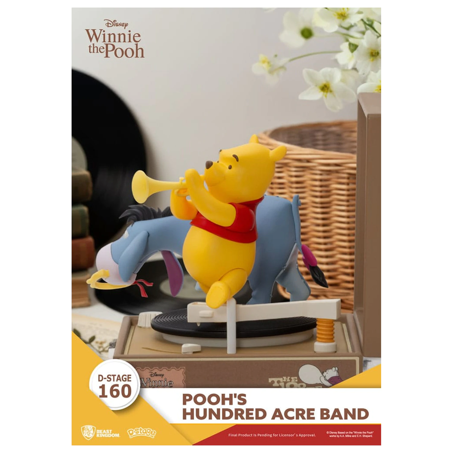 Winnie the Pooh Record Player Series PVC figure Pooh's Hundred Acre Band 12 cm product photo