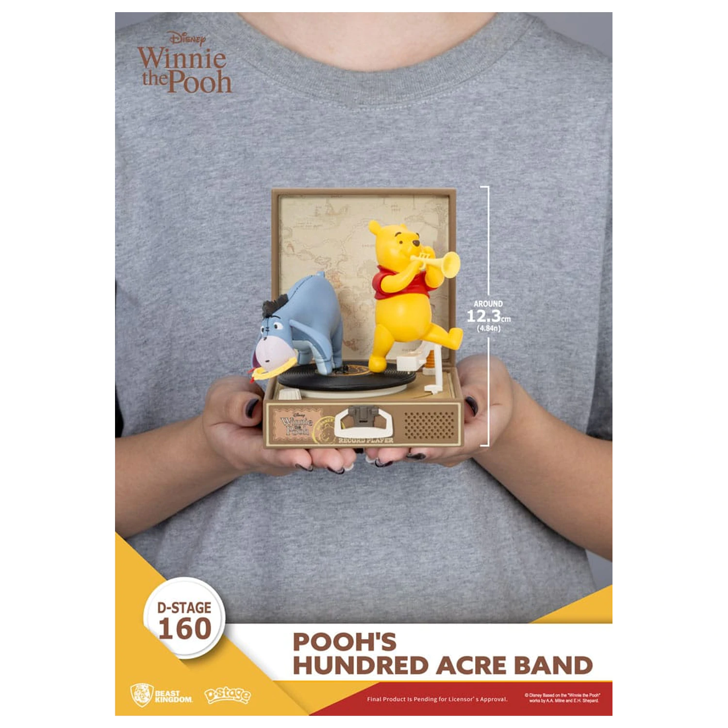 Winnie the Pooh Record Player Series PVC figure Pooh's Hundred Acre Band 12 cm product photo