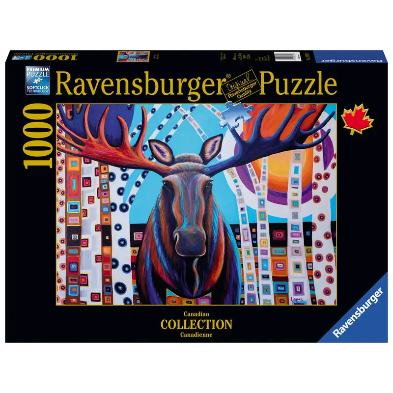Winter elk puzzle 1000pcs product photo