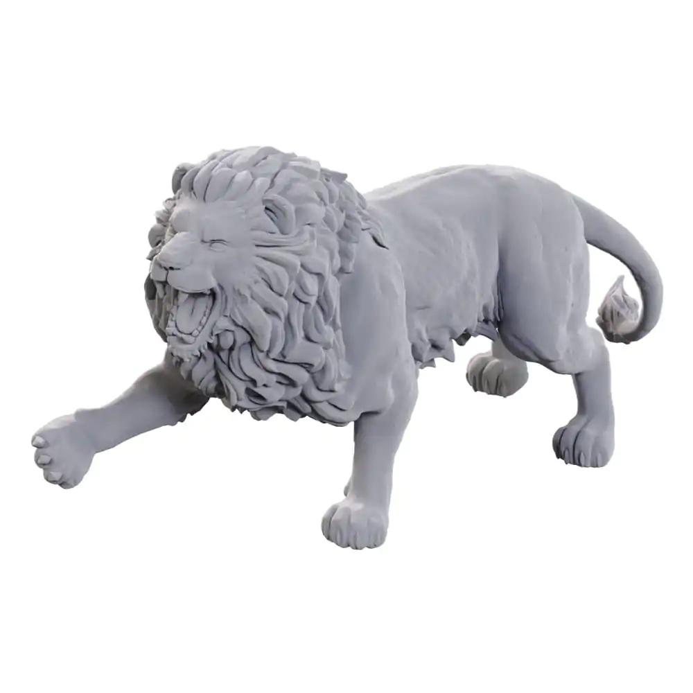 WizKids Deep Cuts Miniatures Unpainted Miniatures 2-Pack Stone Lion termékfotó