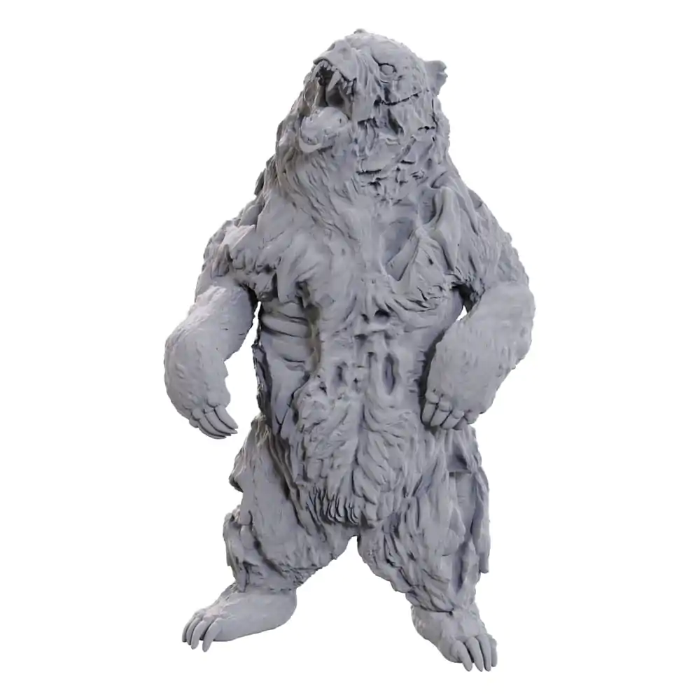 WizKids Deep Cuts Unpainted Miniature Zombie Grizzly Bear product photo