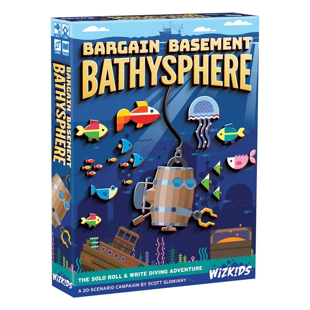 WizKids Roll &amp; Write Dice Game Bargain Basement Bathysphere *English Version* product photo
